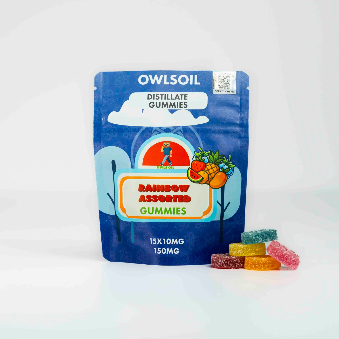 Caramelle Gommose al Distillato Dorato – 150mg (15 × 10mg)