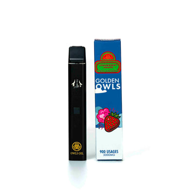 Golden Owls Strawberry Cough Vape THCA da 3 ml – 3000 mg