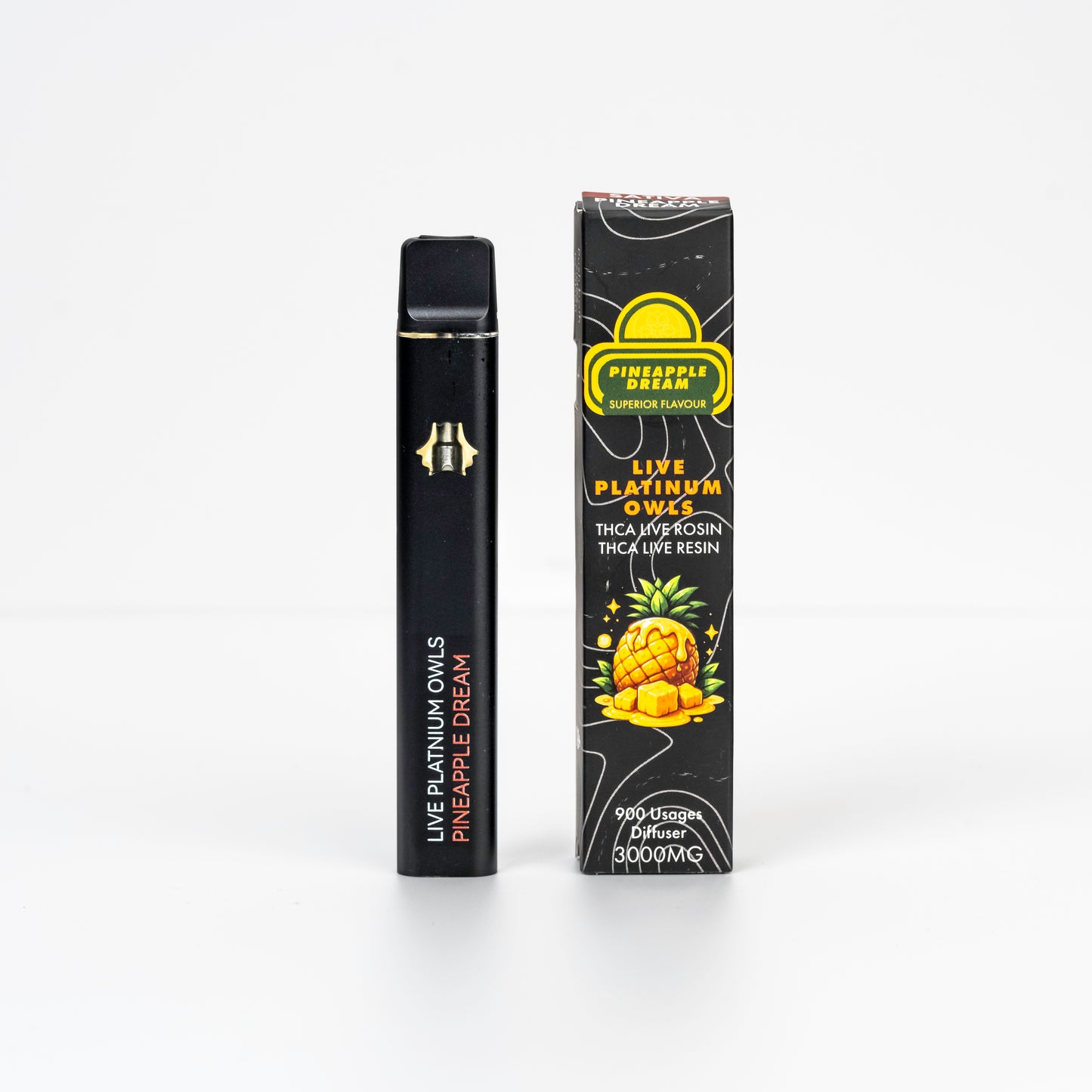 Live Platinum Owls Pineapple Dream 3ml THCA Vape