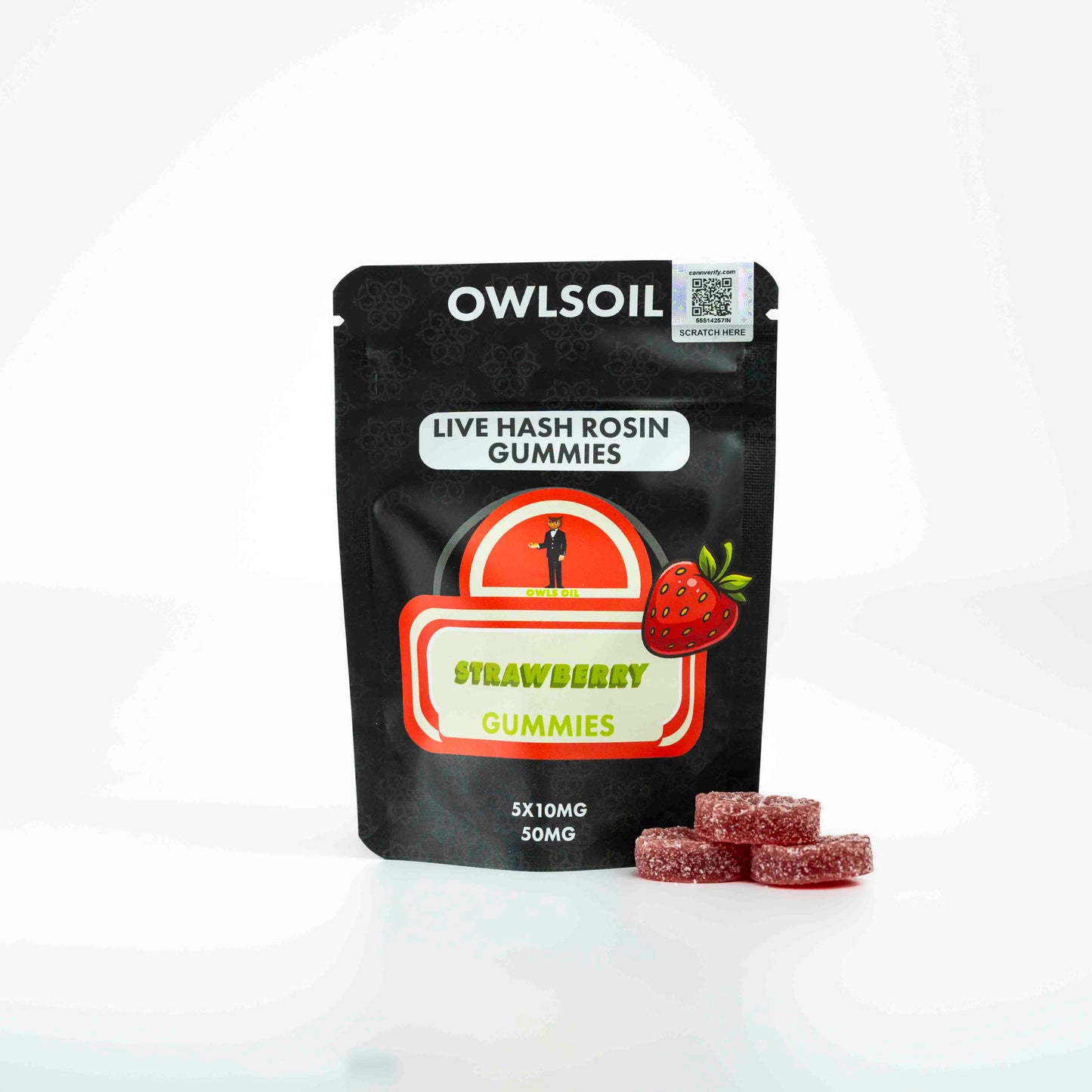 Platinum Live Rosin Gummies – 50mg (5 × 10mg)