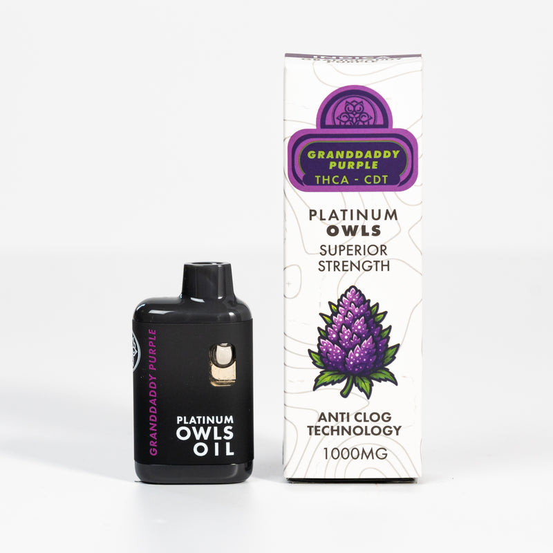 Platinum Owls Vaporizzatore THCA da 1ml – Granddaddy Purple
