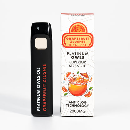 Platinum Owls THCA 2ml Vape – Zlushie al Pompelmo