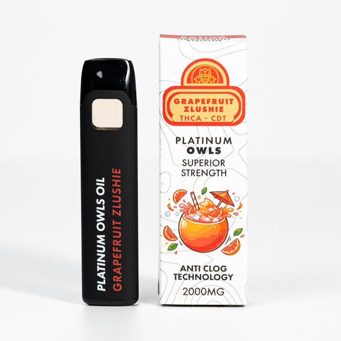 Platinum Owls THCA 2ml Vape – Zlushie al Pompelmo