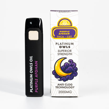 Platinum Owls THCA Vaporizzatore da 2 ml – Purple Afghan