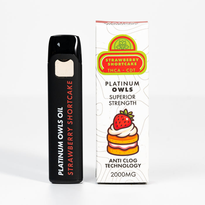 Platinum Owls THCA Vape da 2ml – Strawberry Shortcake
